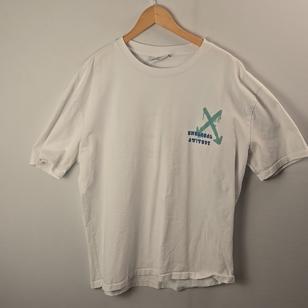 Marina White Graphic Smiley Tee Shirt Men's Sz  XXL Made In Turkey Streetwear